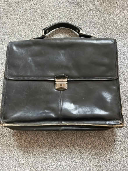 Photo of free Old leather briefcase (East Dulwich) #1