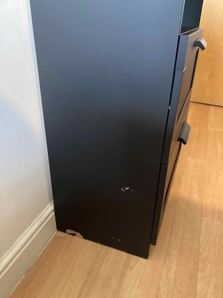 Photo of free Black-brown Bookcase w shelves & drawers, IKEA Brimnes (Balham SW17) #3