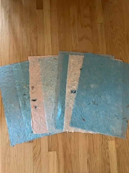 Photo of free handmade paper - 8 large sheets (Midtown Palo Alto) #1