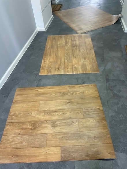 Photo of free 3 small pieces vinyl flooring (Wanstead) #1