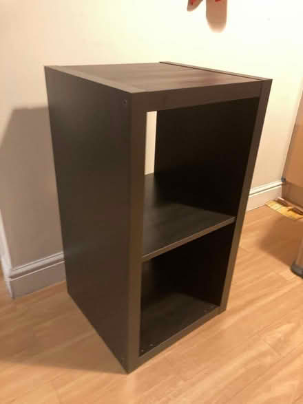 Photo of free Black-brown Shelving unit, 2 tier, IKEA Kalax (Balham SW17) #3