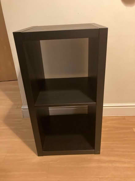 Photo of free Black-brown Shelving unit, 2 tier, IKEA Kalax (Balham SW17) #2