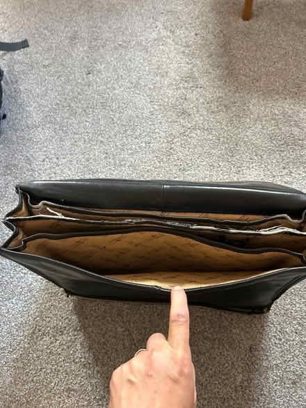 Photo of free Old leather briefcase (East Dulwich) #3