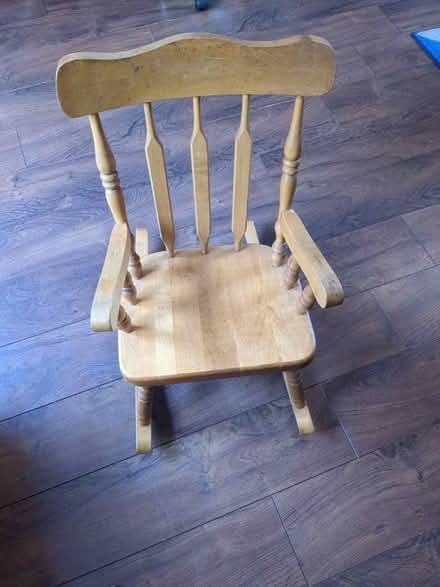 Photo of free Small wooden rocking chair (Maidstone ME15) #2