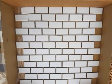 Photo of free White Mosaic Tiles (Fleetville AL1) #1
