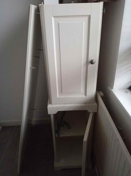 Photo of free White Table with leg storage unit (Cheltenham) #2