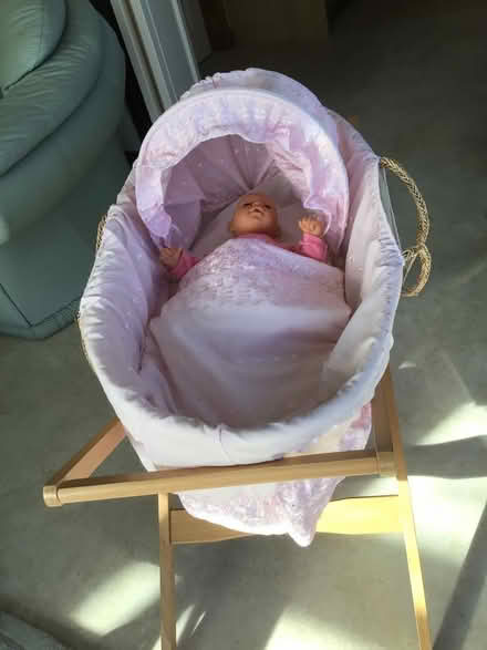 Photo of free Baby/Doll’s Cot/Basket on Stand (Draycott GL11) #2