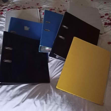 Photo of free Selection of lever arch files and ring binder files (Meadowcroft SN2) #1