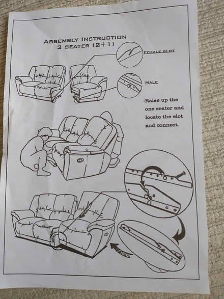 Photo of free 3 seater reclining sofa (OX11 Didcot) #3