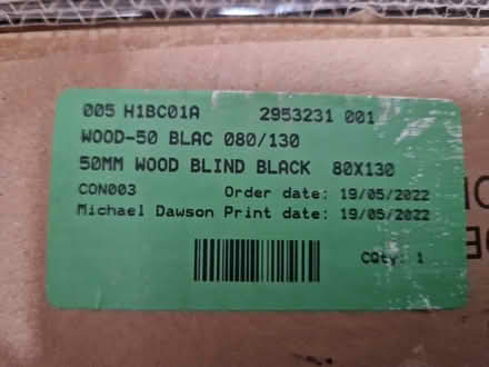 Photo of free Black wood blind (Huddersfield HD2, UK) #1