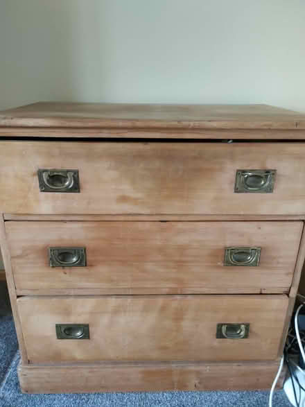 Photo of free Solid Pine 3 Drawer Chest (Saltney, Chester) #2