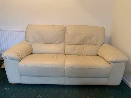 Photo of free Cream Leather Sofa Set (Chingford) #1