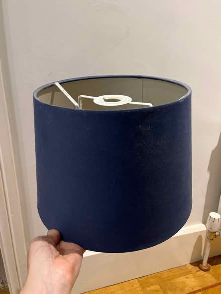 Photo of free Blue fabric lampshade (HG2) #1
