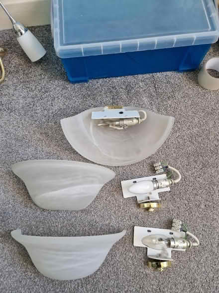 Photo of free 3 glass wall lights (LU6 North Dunstable) #2