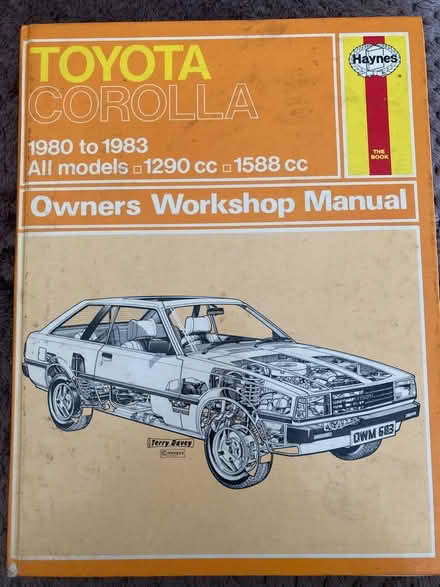 Photo of free Haynes manual Toyota Corolla (Hambleton YO8) #1