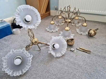 Photo of free 2 golden chandeliers (LU6 North Dunstable) #3