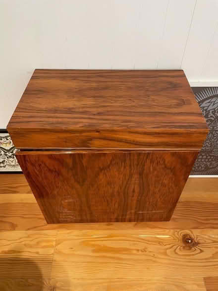 Photo of free Great condition walnut finish medium-size cupboard (Barnes SW13) #1