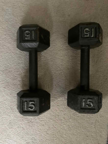 Photo of free 15 lb Hand weights (Manassas/Wellington area) #1