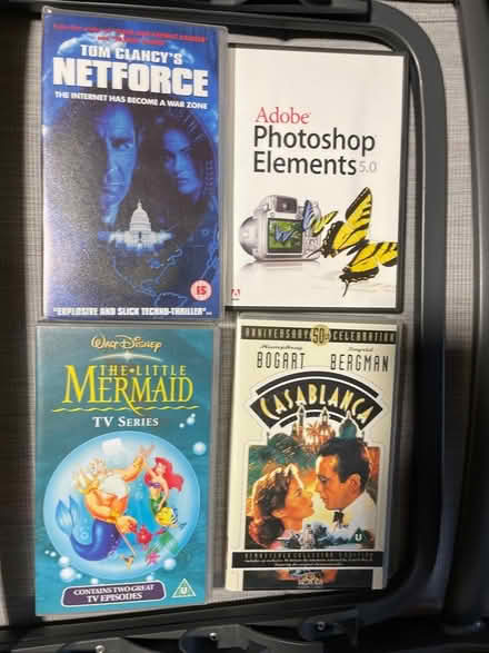 Photo of free VHS tapes / Adobe photoshop disk (Fen Drayton CB24) #1