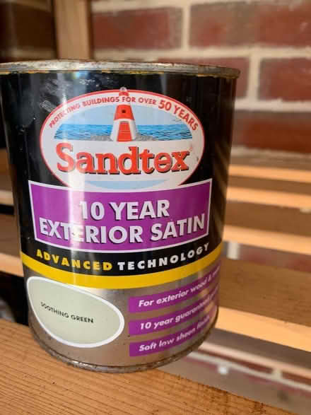 Photo of free Various nearly full paint tins (Colchester CO1) #1