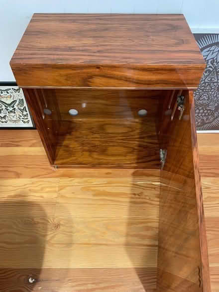 Photo of free Great condition walnut finish medium-size cupboard (Barnes SW13) #3