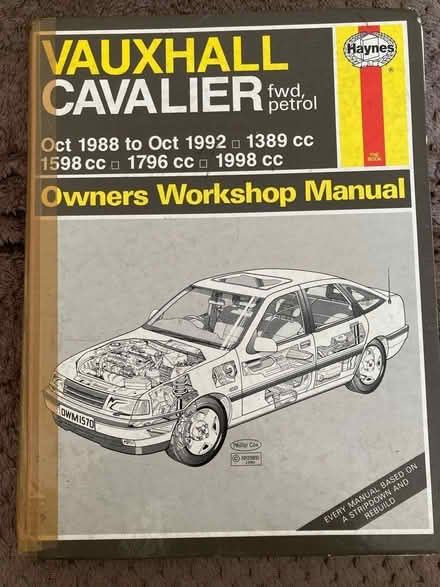 Photo of free Haynes Manual Vauxhall Cavalier (Hambleton YO8) #1
