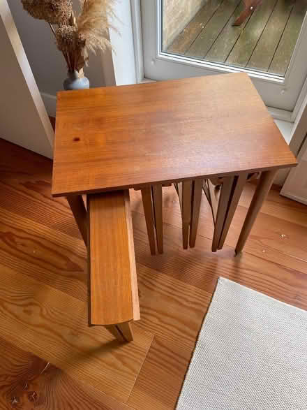 Photo of free Set of 5 vintage stacking tables (Barnes SW13) #3