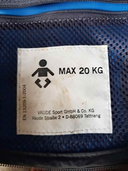 Photo of free Vaude baby hiking rucksack (Bonsall DE4) #3