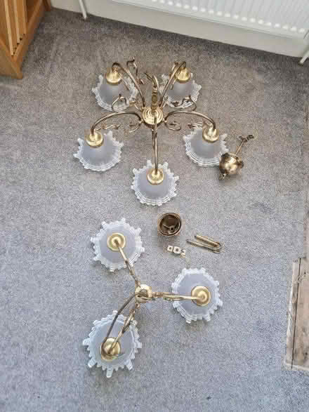Photo of free 2 golden chandeliers (LU6 North Dunstable) #1