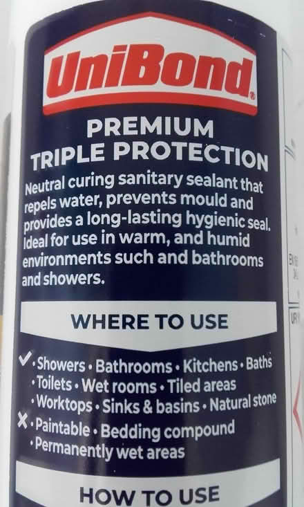 Photo of free Barely Used Unibond Sealant for Kitchen & Bathroom (Eastbourne DL1) #4