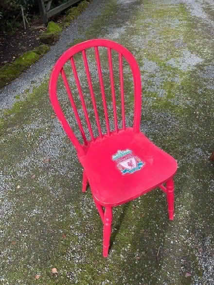 Photo of free Liverpool red wooden chair (Handbridge CH4) #2
