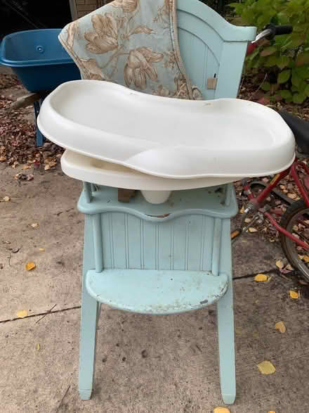 Photo of free Wooden high chair (Huntington Woods) #1