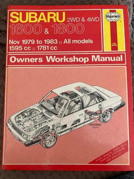 Photo of free Haynes manual Subaru (Hambleton YO8) #1