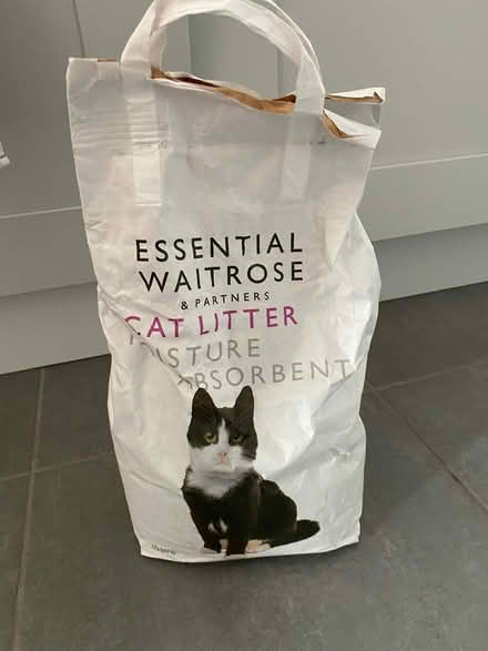 Photo of free Waitrose cat litter (Worcester park) #1