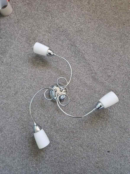 Photo of free 3 arm chrome cieling light (LU6 North Dunstable) #1