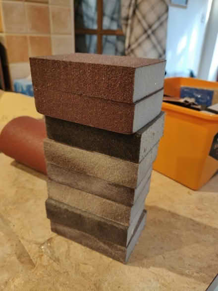 Photo of free 8 x Small Sanding Sponges (Finchampstead, RG40) #1