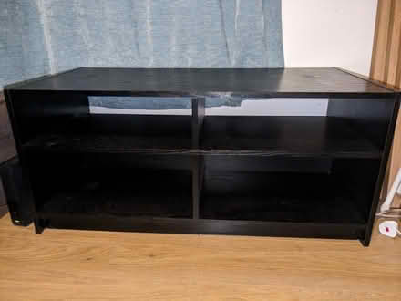 Photo of free Black console table TV stand with shelves (collection only) (Hillingdon UB8) #3