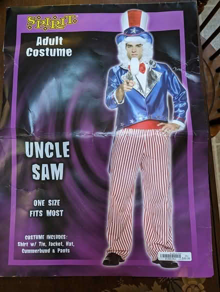 Photo of free Adult Uncle Sam Halloween Costume (Westtown township) #1