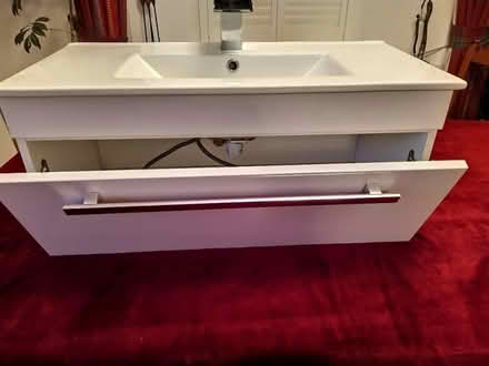 Photo of free Wash basin, waterfall tap and cabinet (Musselburgh EH21) #2