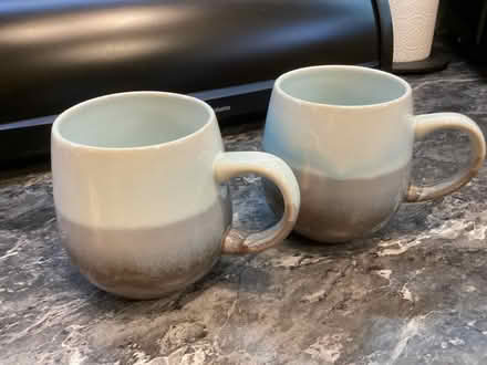 Photo of free 2 light blue and grey mugs (Lostock Hall PR5) #1