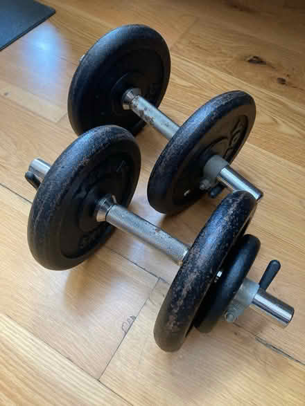 Photo of free Dumbells 10kg and 12.5kg (SW18) #1