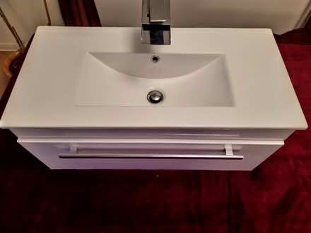 Photo of free Wash basin, waterfall tap and cabinet (Musselburgh EH21) #1