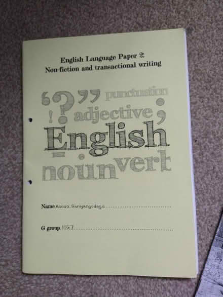 Photo of free Edexcel GCSE English Language (Sands HP12) #2