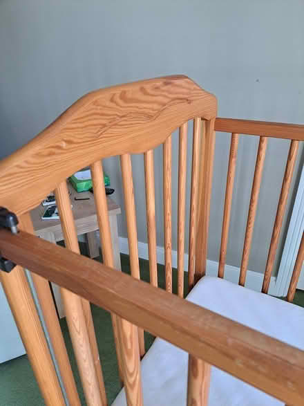 Photo of free Wooden Baby's cot/crib (Broughton, Kettering) #2