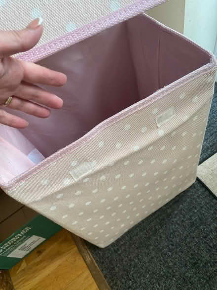 Photo of free Pink laundry basket (New Malden) #2