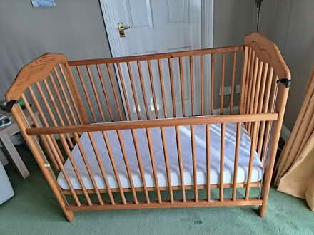 Photo of free Wooden Baby's cot/crib (Broughton, Kettering) #3