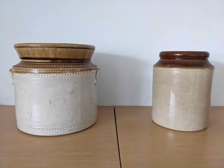 Photo of free 2 stoneware jars (Farnham, GU9) #1