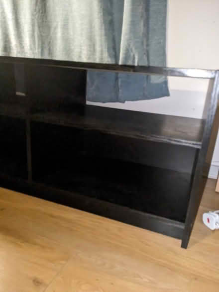 Photo of free Black console table TV stand with shelves (collection only) (Hillingdon UB8) #2