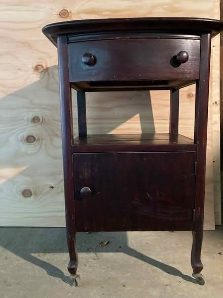 Photo of free Vintage Wood Bedside Table (San Anselmo, Winship area) #1