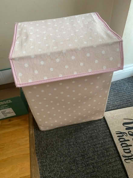 Photo of free Pink laundry basket (New Malden) #3